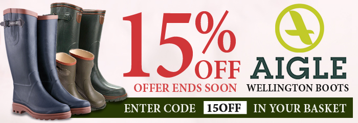 Aigle 15 Percent Off All Wellington Boots