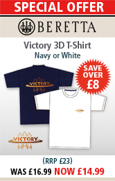 Beretta Victory 3D T-Shirt - Navy or White Special Offer