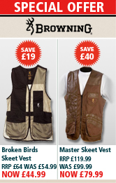 Browning Broken Birds Skeet Vest and Master Skeet Vest Special Offer
