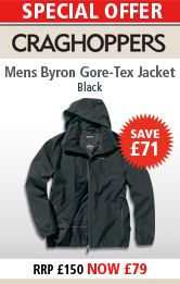 Craghoppers Mens Byron Gore-Tex Jacket - Black Special Offer