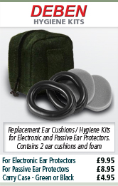 Deben Replacement Ear Cushions / Hygiene Kit for Electronic and Passive Ear Protectors