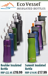 Eco Vessel Boulder Insulated Bottle and Summit Insulated Bottle
