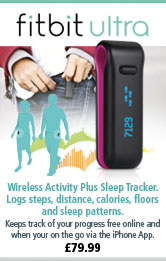 FitBit Ultra Wireless Activity Plus Sleep Tracker - Black/Plum
