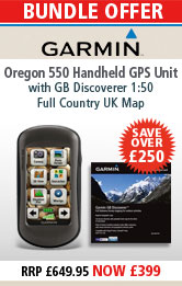 Oregon 550 Handheld GPS Unit Bundle with GB Discoverer 1:50 Full Country UK Map Special Offer Bundle