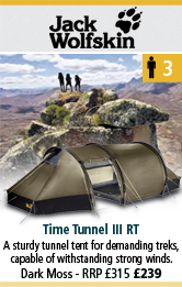 jack Wolfskin Time Tunnel III RT Tunnel Tent - Dark Moss