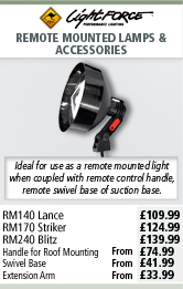 Lightforce Remote Mounted Lamps