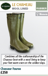 Le Chameau Chasseur Fouree Womans Wellington Boots