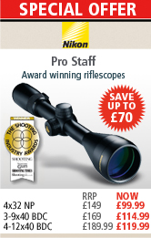 Nikon Pro Staff Riflescopes Special Offer