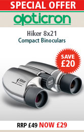 Opticron Hiker 8x21 Compact Binoculars Special Offer