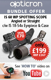 Opticron IS 60 WP Spotting Scope Bundle Offer