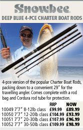 Snowbee Deep Blue 4 Piece Charter Boat Rods
