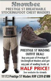 Snowbee Prestige ST Breathable Waders and FREE Ranger Boots
