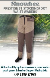 Snowbee Prestige ST Stockingfoot Waist Waders