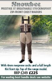 Snowbee Prestige Zip-Front ST Breathable Stockingfoot Chest Waders - 2-Tone Tan
