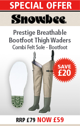 Snowbee Prestige Breathable Bootfoot Thigh Waders Special Offer