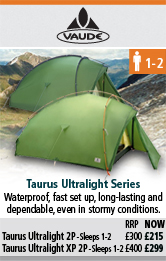 Vaude Taurus Ultralight 2P and Taurus Ultralight XP 2P