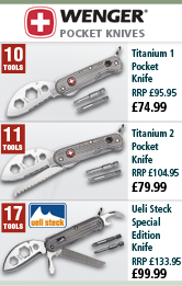 Wenger Titanium and Ueli Steck Knives