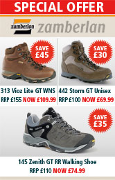 Zamberlan 313 Vioz Lite GT, 442 Storm GT and 145 Zenith GT Walking Boots Special Offers