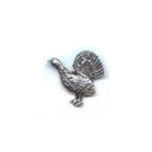 A R Brown Capercaillie Pewter Pin Badge