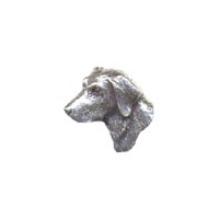 A R Brown Labrador Pewter Pin Badge