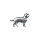 A R Brown Labrador Pewter Pin Badge