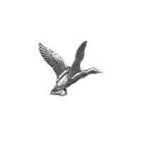 A R Brown Mallard Pewter Pin Badge