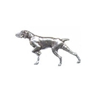 A R Brown Pointer Pewter Pin Badge