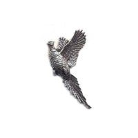 A R Brown Rising Pheasant Pewter Pin Badge