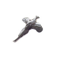 A R Brown Small Pheasant Pewter Pin Badge