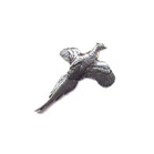A R Brown Small Pheasant Pewter Pin Badge