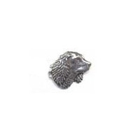A R Brown Small Spaniels Head Pewter Pin Badge
