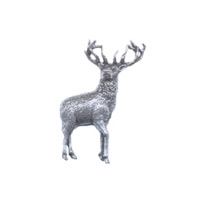 A R Brown Stag Pewter Pin Badge