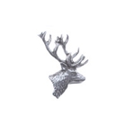 A R Brown Stags Head Pewter Pin Badge