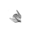 A R Brown Stooping Falcon Pewter Pin Badge
