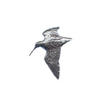 A R Brown Woodcock Pewter Pin Badge