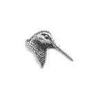 A R Brown Woodcocks Head Pewter Pin Badge