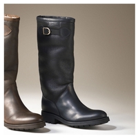 Aigle Chantebelle Full Grain Leather Boot - Black
