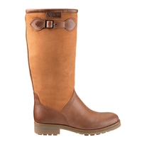 Aigle Chantebelle Sheepskin Leather Boot - Gold (Light Brown)