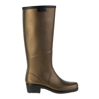 Aigle 'Miss Juliette' Satin Boots (Womens) - Nacre (Gold)