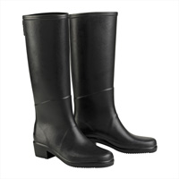 Aigle 'Miss Juliette' Satin Boots (Womens) - Black Satin