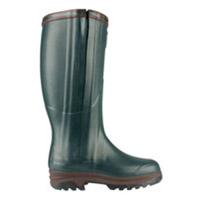 Aigle Parcours ISO Open Full Zip Wellington Boots - Bronze (Dark Green)