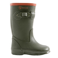 Aigle Perdrix Childrens Wellington Boots - Khaki (Green)