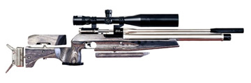 Air Arms EV2 Air Rifle - Black and Silver Stock