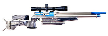Air Arms EV2 Air Rifle - Blue and Silver Stock