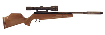Theoben Evolution Air Rifle inc. Evolution Silencer - Walnut Ambidextrous Stock