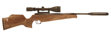 Theoben Evolution Air Rifle inc. Evolution Silencer - Walnut Stock