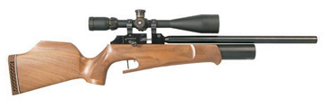 Theoben Rapid MFR Air Rifle inc. Shrouded Silencer - Walnut Stock