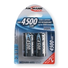 Ansmann Baby C Size - 2 x 4500 mAh - NiHM Rechargeable Batteries