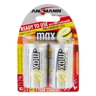 Ansmann Mono D Size - 2 x 8500 mAh - Max e NiHM Rechargeable Batteries
