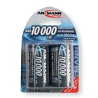 Ansmann Mono D Size - 2 x 10000mAh - NiHM Rechargable Batteries